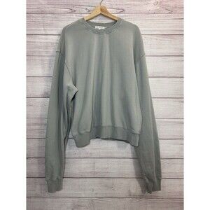 Good American Boyfriend Pullover Women's Sweatshirt Size 3 Olive